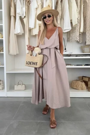 Ivoria maxi ruha mocca
