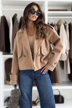 Selene kabát camel