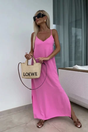 Mareen maxi ruha rózsaszín