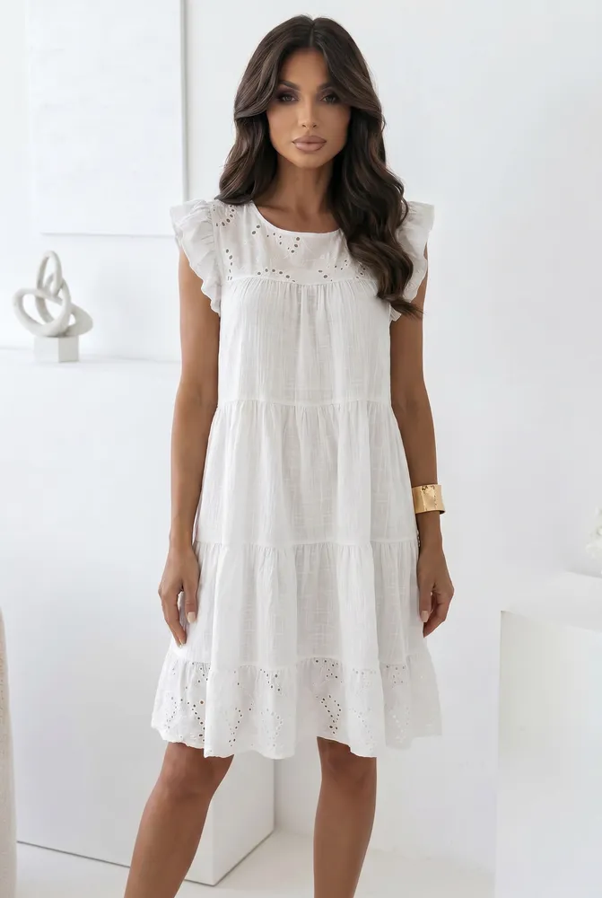Mariela pamut ruha fehér - Image 2