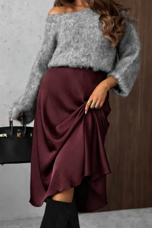 Anna szoknya bordó